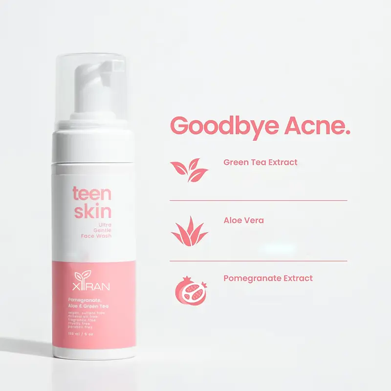 Private Label Green Tea Foaming Face Cleanser